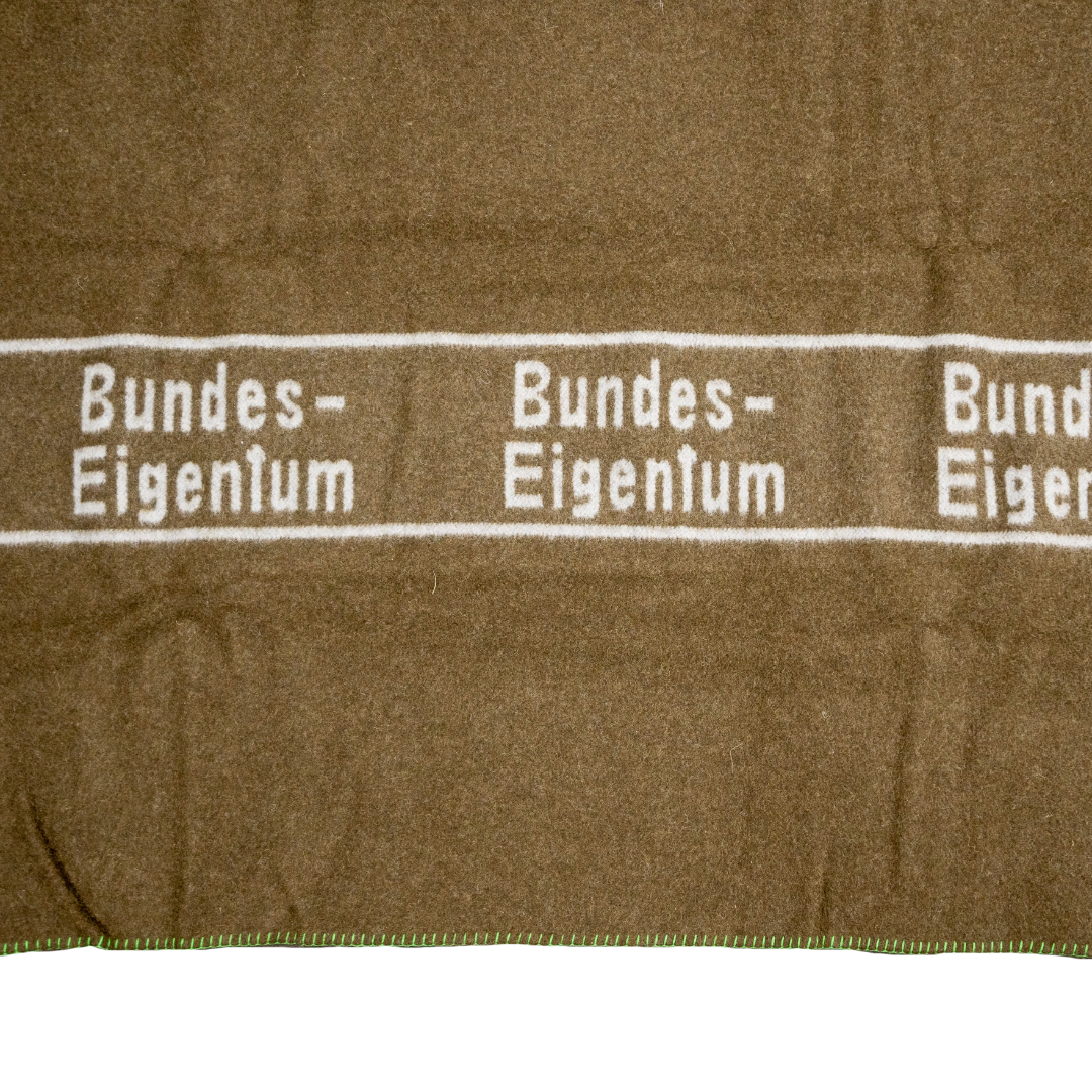 Issued German Bundeswehr Wool Blanket (Olive Drab)