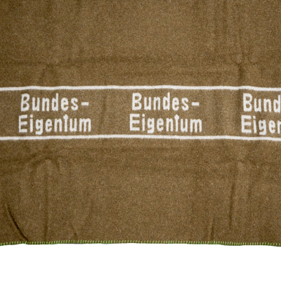 Issued German Bundeswehr Wool Blanket (Olive Drab)