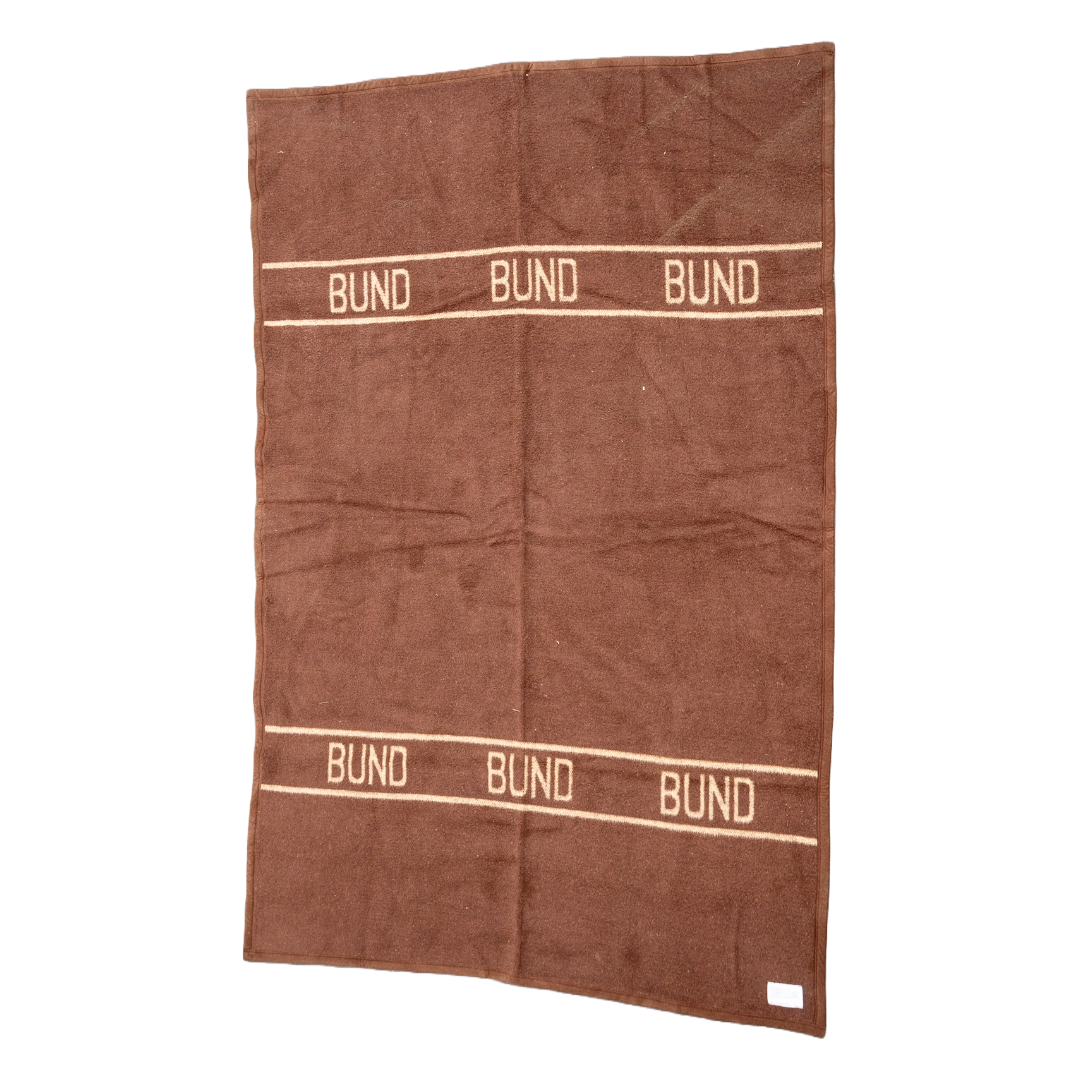 Issued German Bundeswehr Wool Blanket (Brown)
