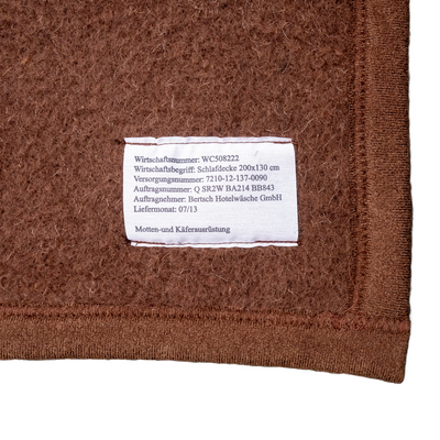 Issued German Bundeswehr Wool Blanket (Brown)