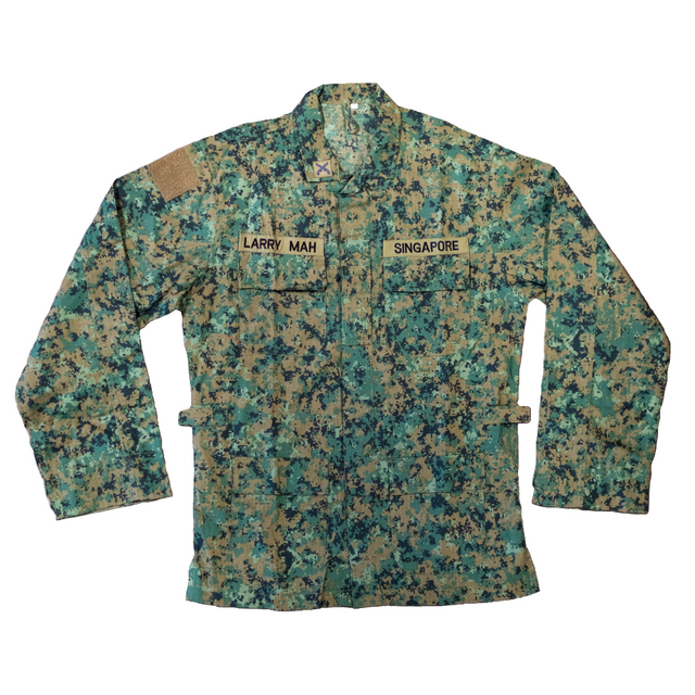 Issued Singapore Army Pixel Camo Field Shirt