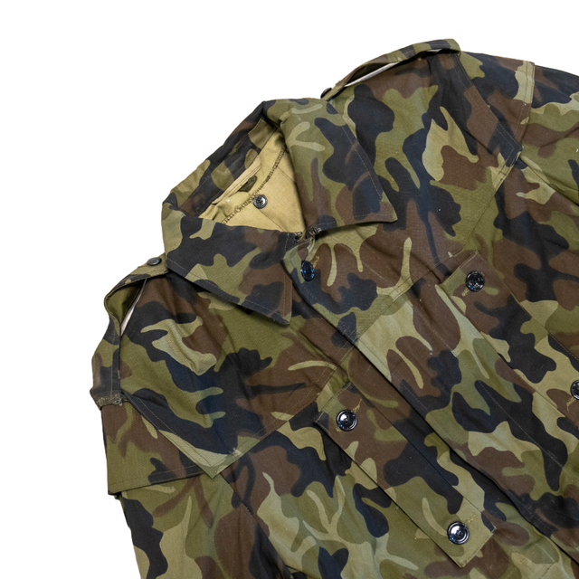 Issued Romanian M1990 Leaf Camouflage Parka w/Liner