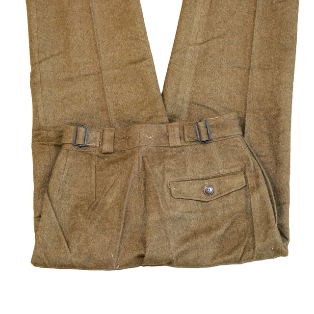 Issued French Army Drop-Front Wool Pants