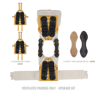 Universal Plate Carrier Ventilation Upgrade Kit - (FITS ANY PLATE CARRIER/BODY ARMOR, including USMC PC Gen III, US ARMY MSV, Crye JPC, CPC, SPC, FCPC v5, etc.)