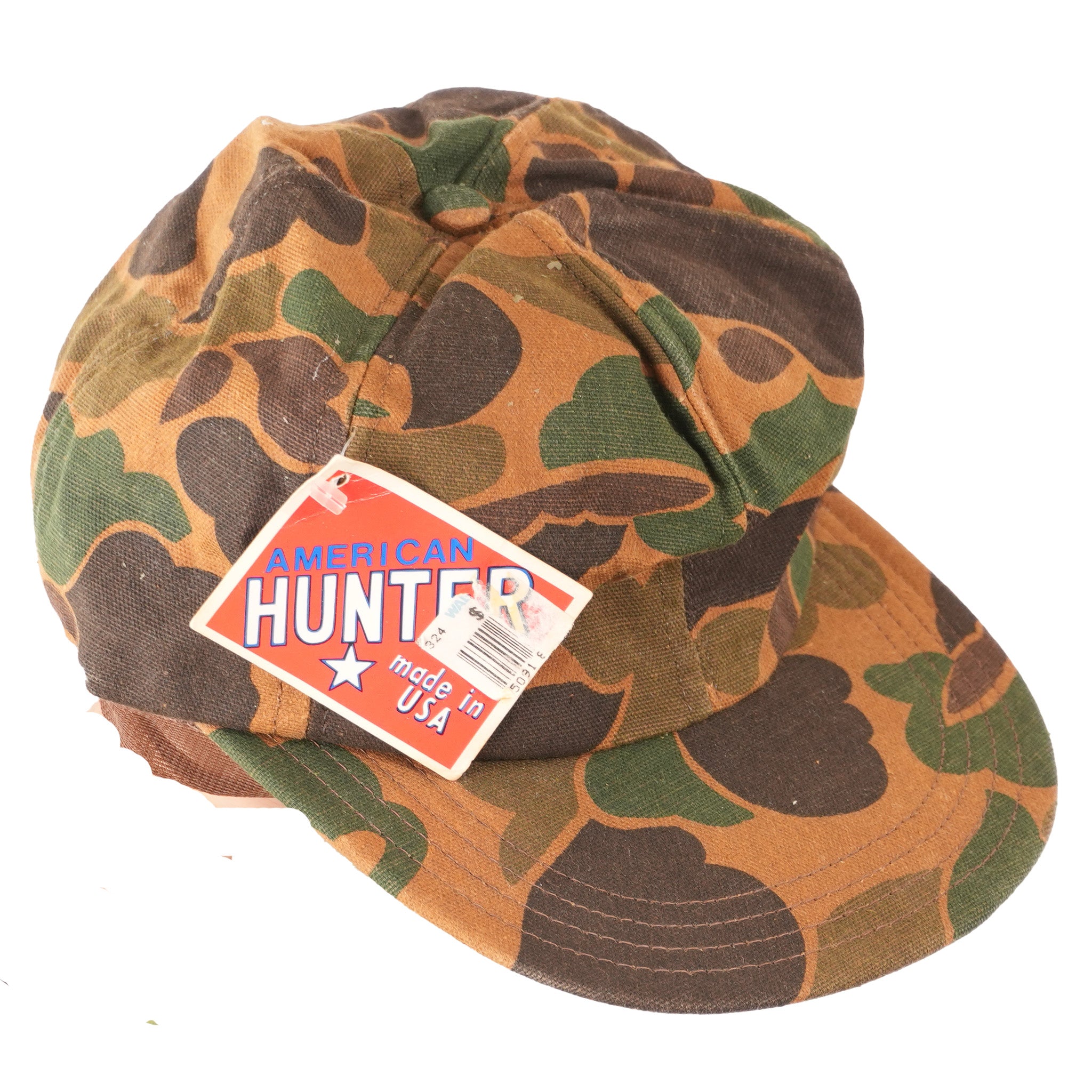 Vintage Hunting Camo Hats w/ Adjustable Size