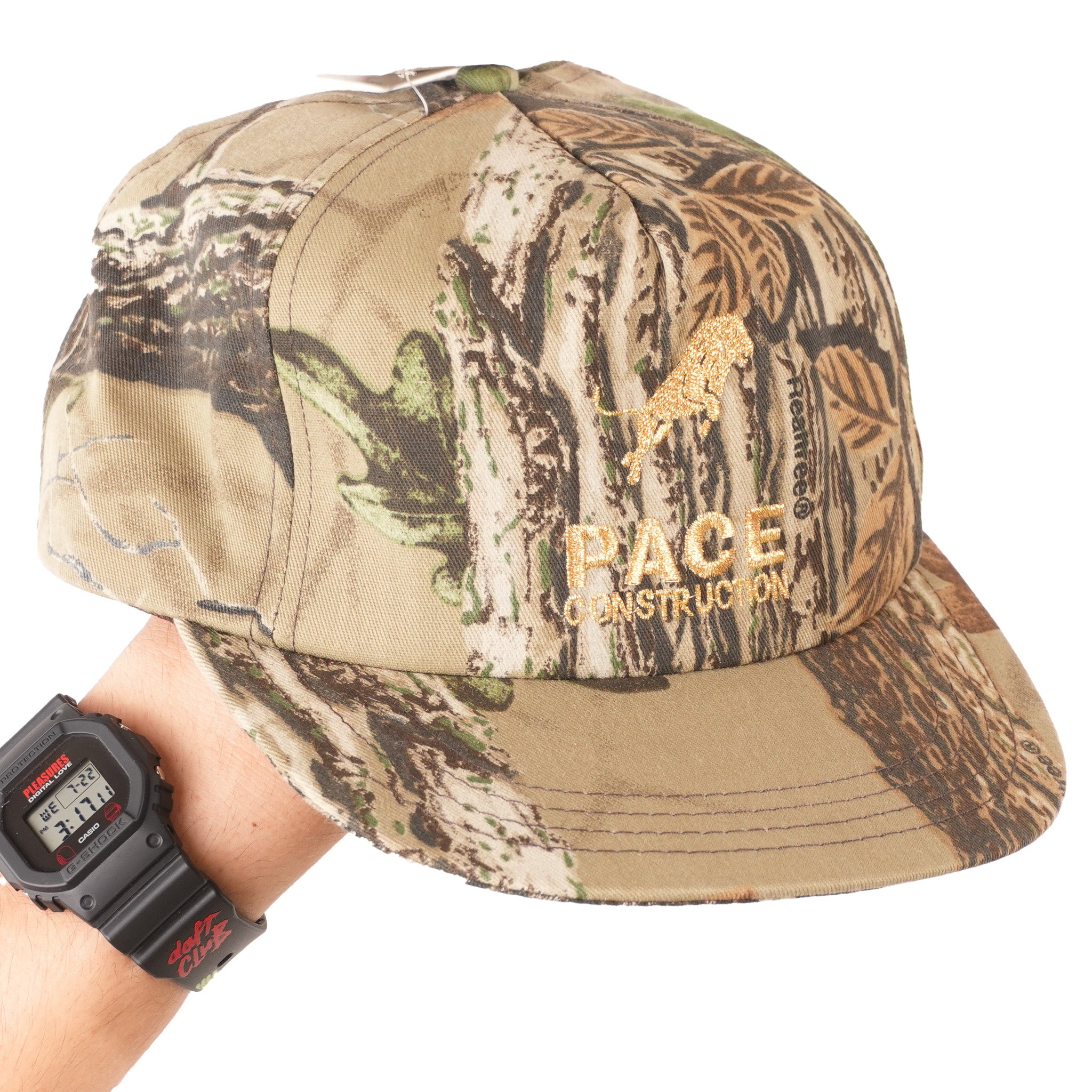 Vintage Hunting Camo Hats w/ Adjustable Size