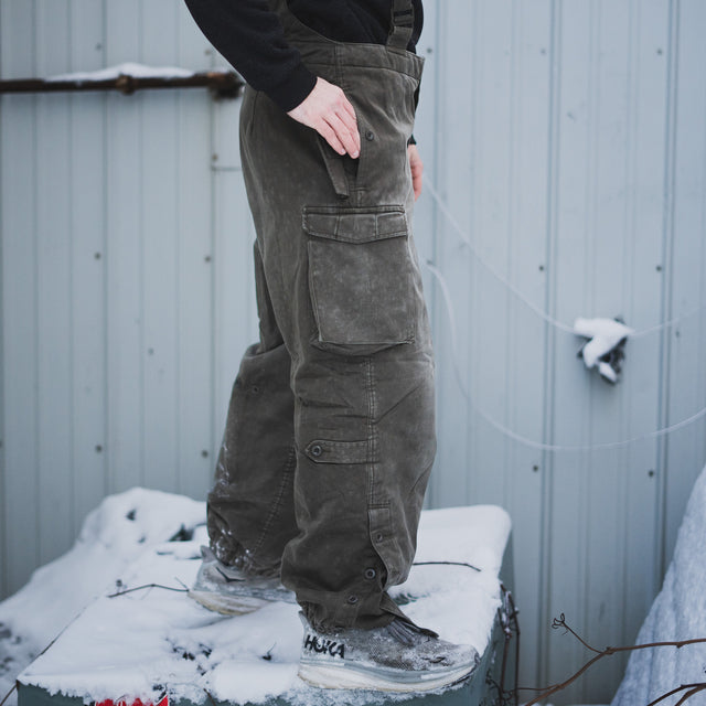 Issued Austrian Bundesheer Lined Winter Field Pants w/Suspenders