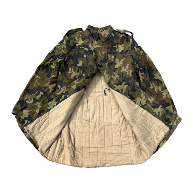 Issued Romanian M1990 Leaf Camouflage Parka w/Liner