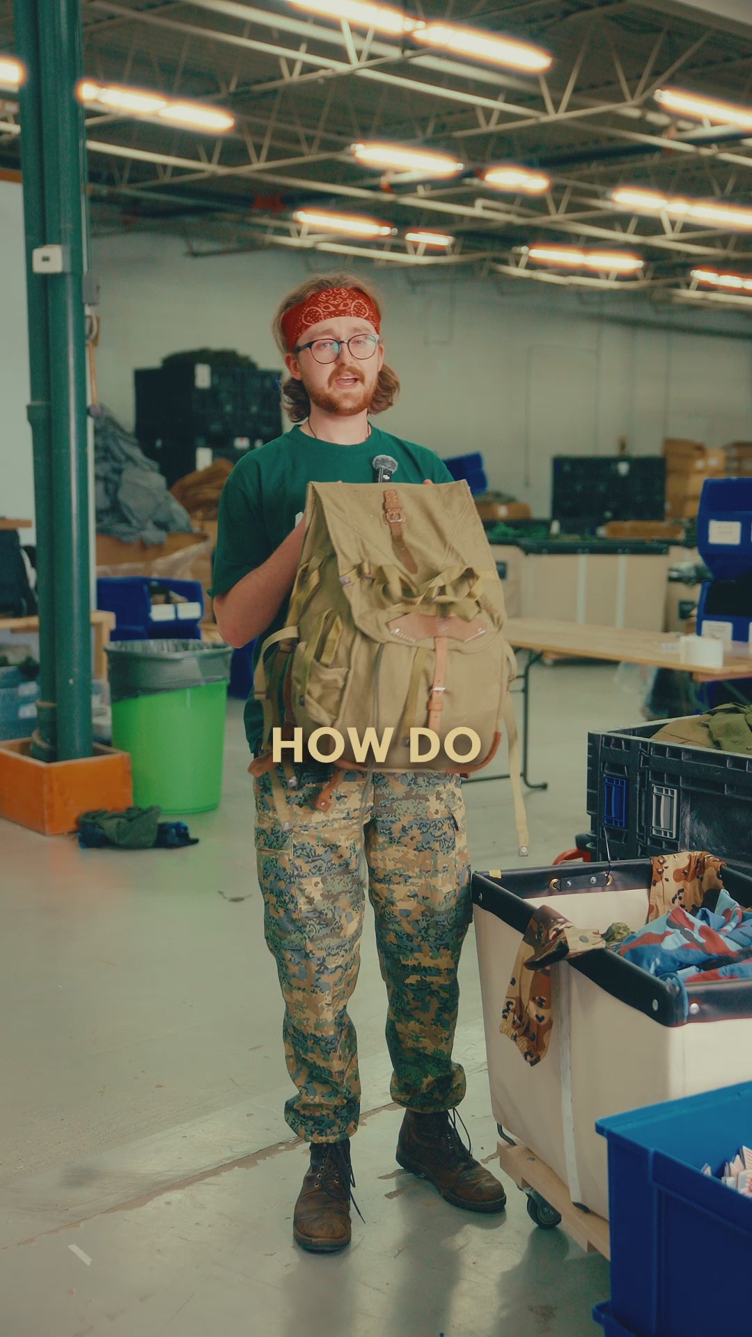 Issued Romanian Canvas Rucksack