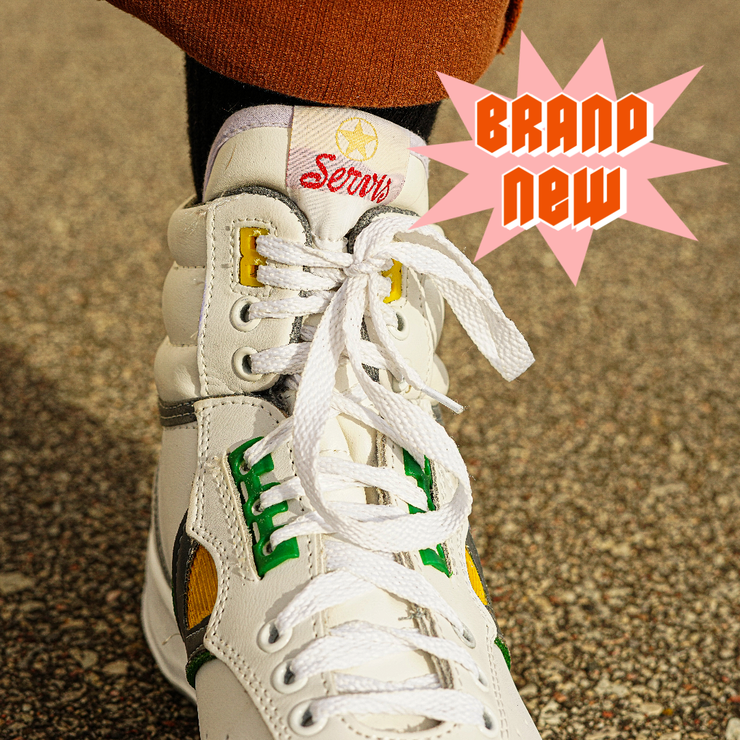 White Servis Cheetah High Top Sneakers