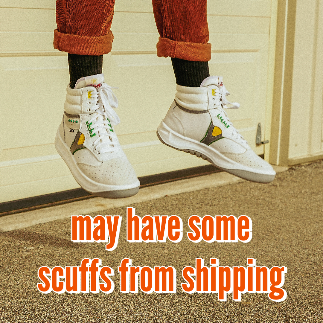 White Servis Cheetah High Top Sneakers