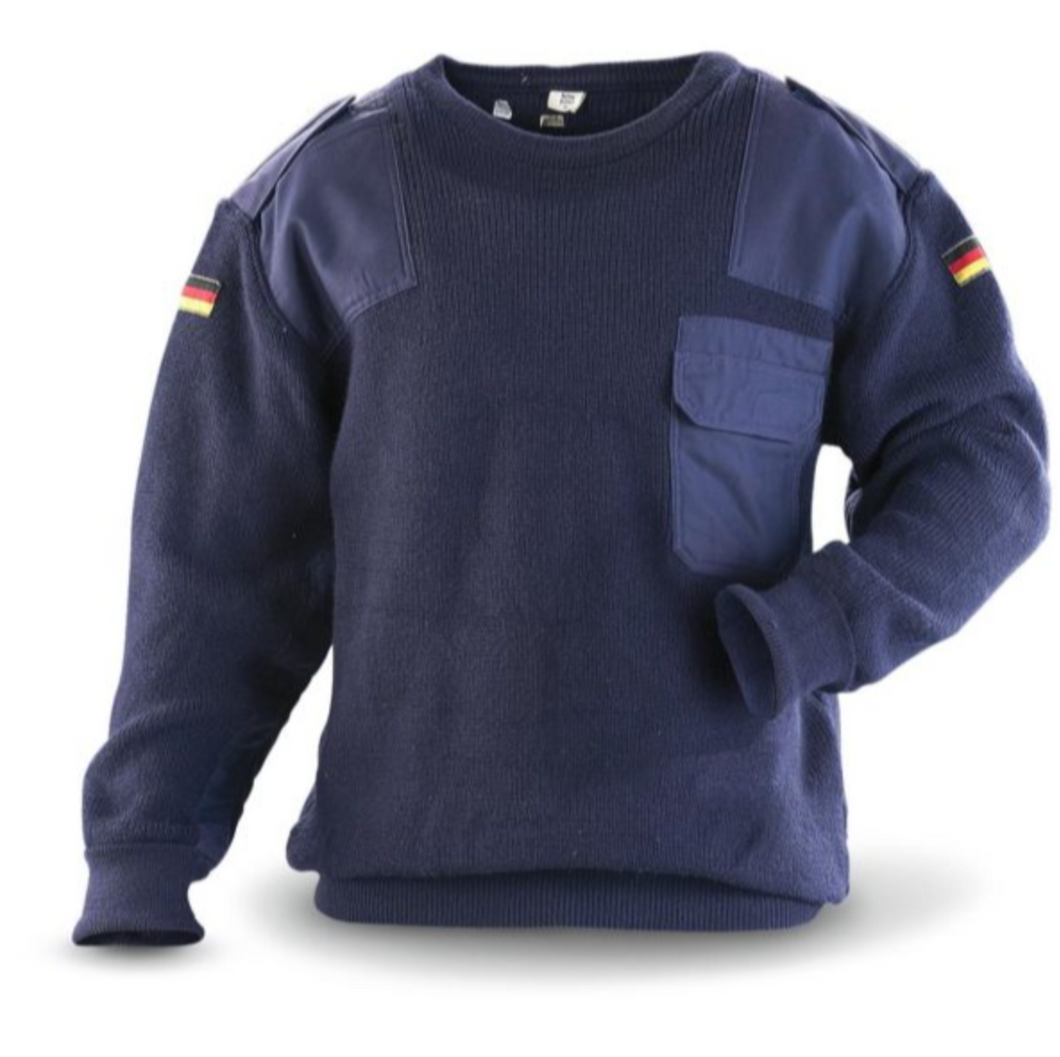 Issued German Blue Commando Sweater