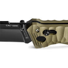 Load image into Gallery viewer, C.A.C. S200 Axis Lock OD Green Pocket Knife (No Corkscrew - Straight Edge)
