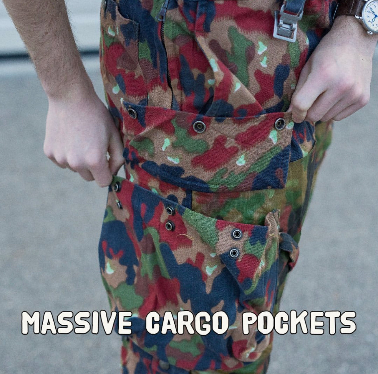 Issued TAZ 57 Alpenflage Field Pants w/Suspenders