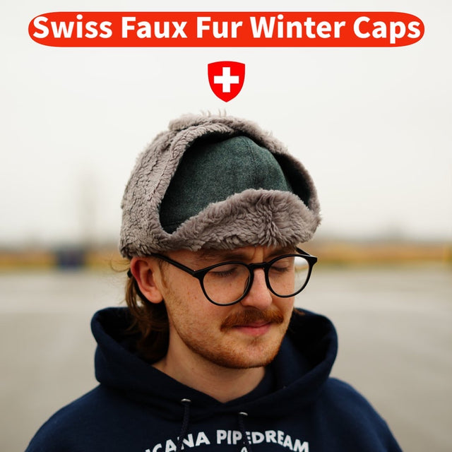 Unissued Swiss Faux Fur “Lupo” Winter Cap