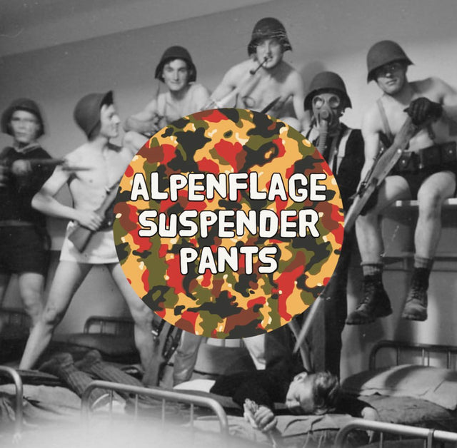 Issued TAZ 57 Alpenflage Field Pants w/ Suspenders