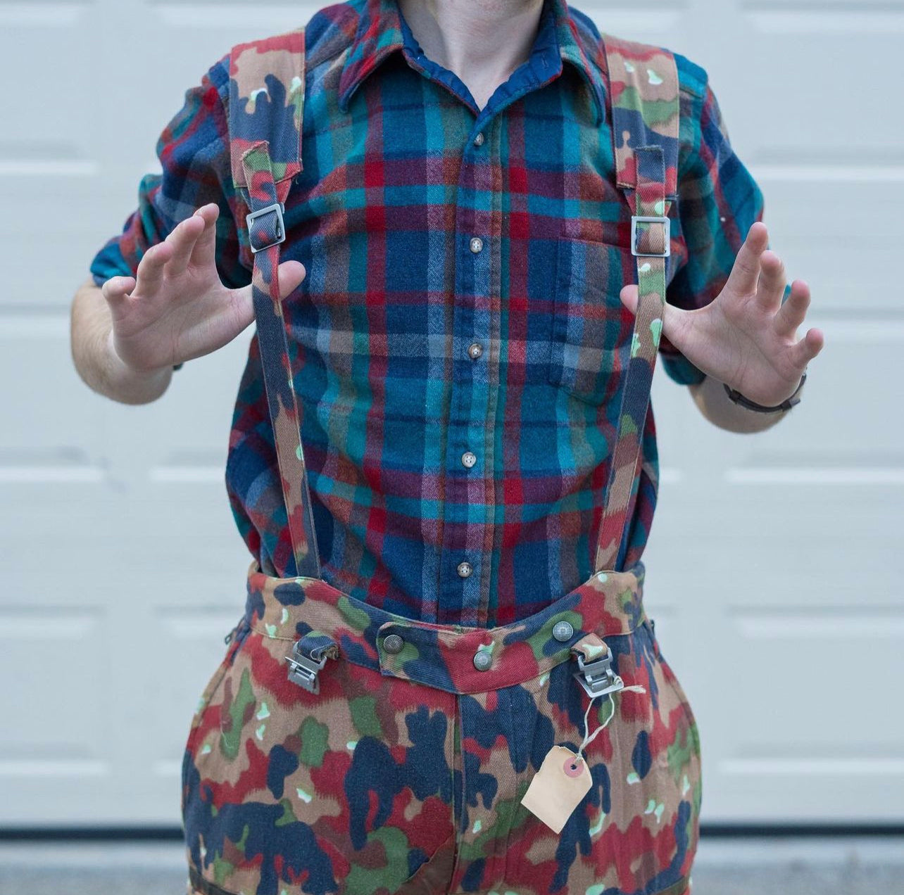 Issued TAZ 57 Alpenflage Field Pants w/Suspenders