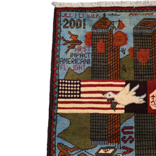 Load image into Gallery viewer, Afghan 9/11 Peace Rug
