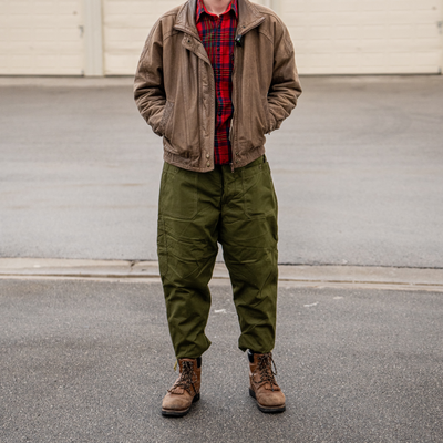 Issued Romanian OD Green Work Pants w/Liner